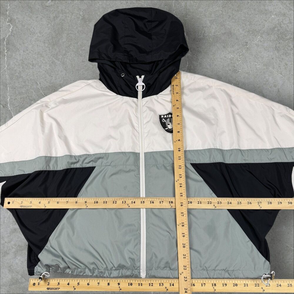 Vintage Y2K Raiders x Tommy Hilfiger Womens Lightweight Cropped Boxy Windbreaker - Picture 5 of 10